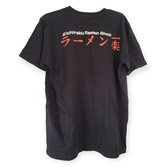 Naruto Shippuden Anime Men's Ichiraku Ramen Black T-Shirt - Picture 2 of 5